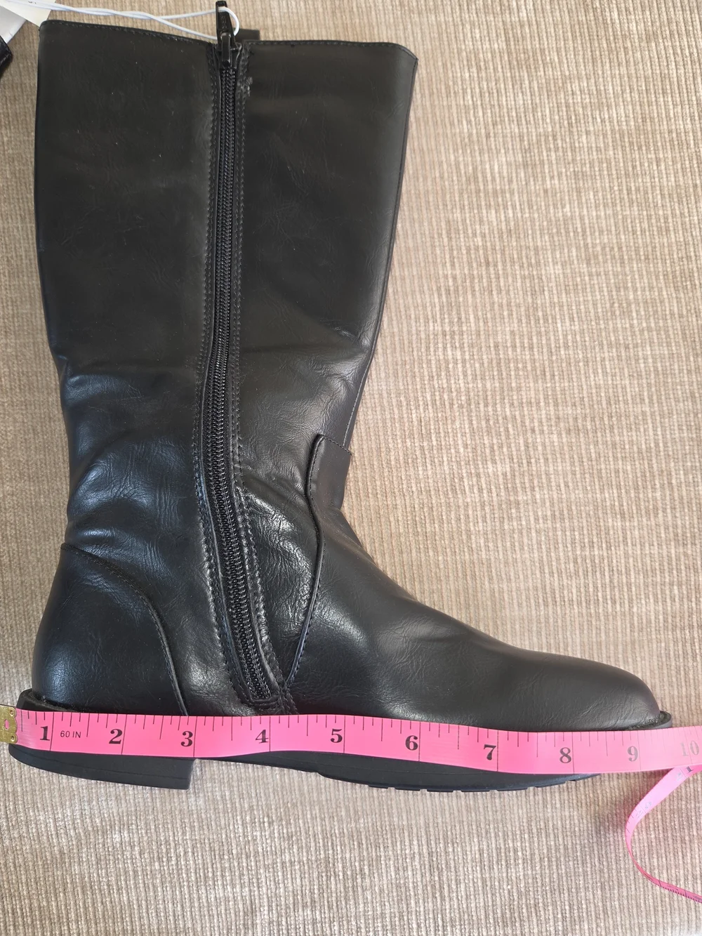 The Children's Place Black Knee-High Girls' Boots Size 4